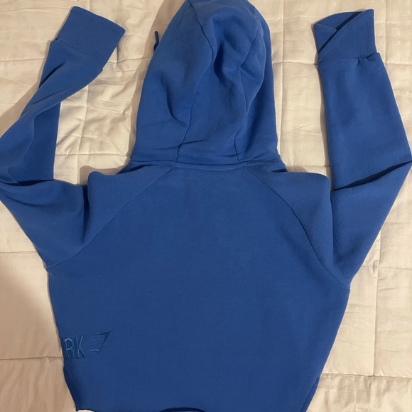 Raw edge cropped hoodie - Picture 4 of 9